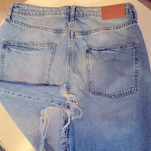 Denim jean skirt